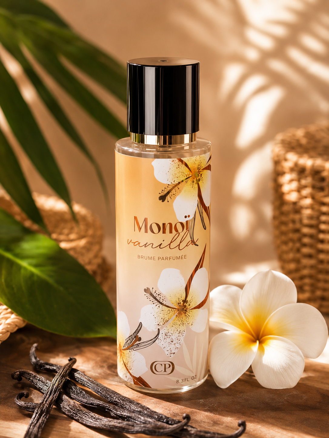 Brume monoï vanillé, collection platinium