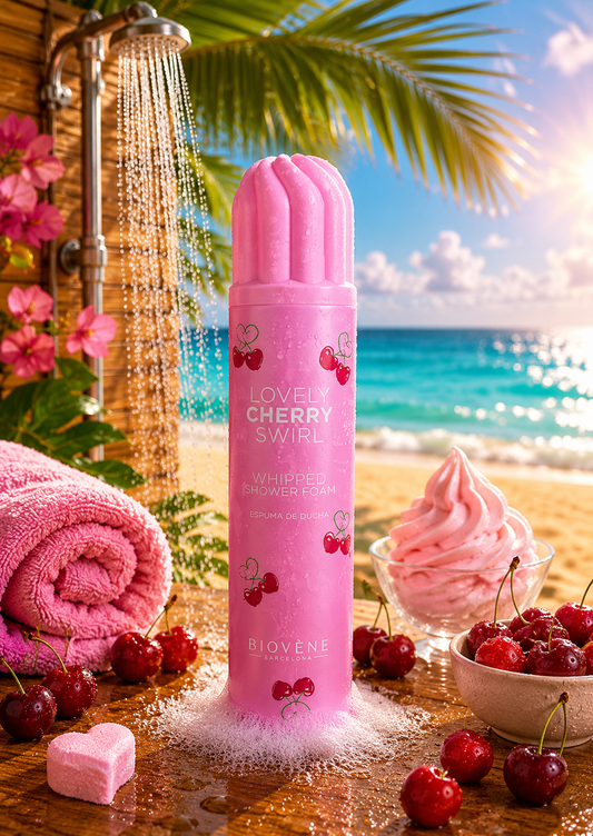 Mousse de douche Cerises