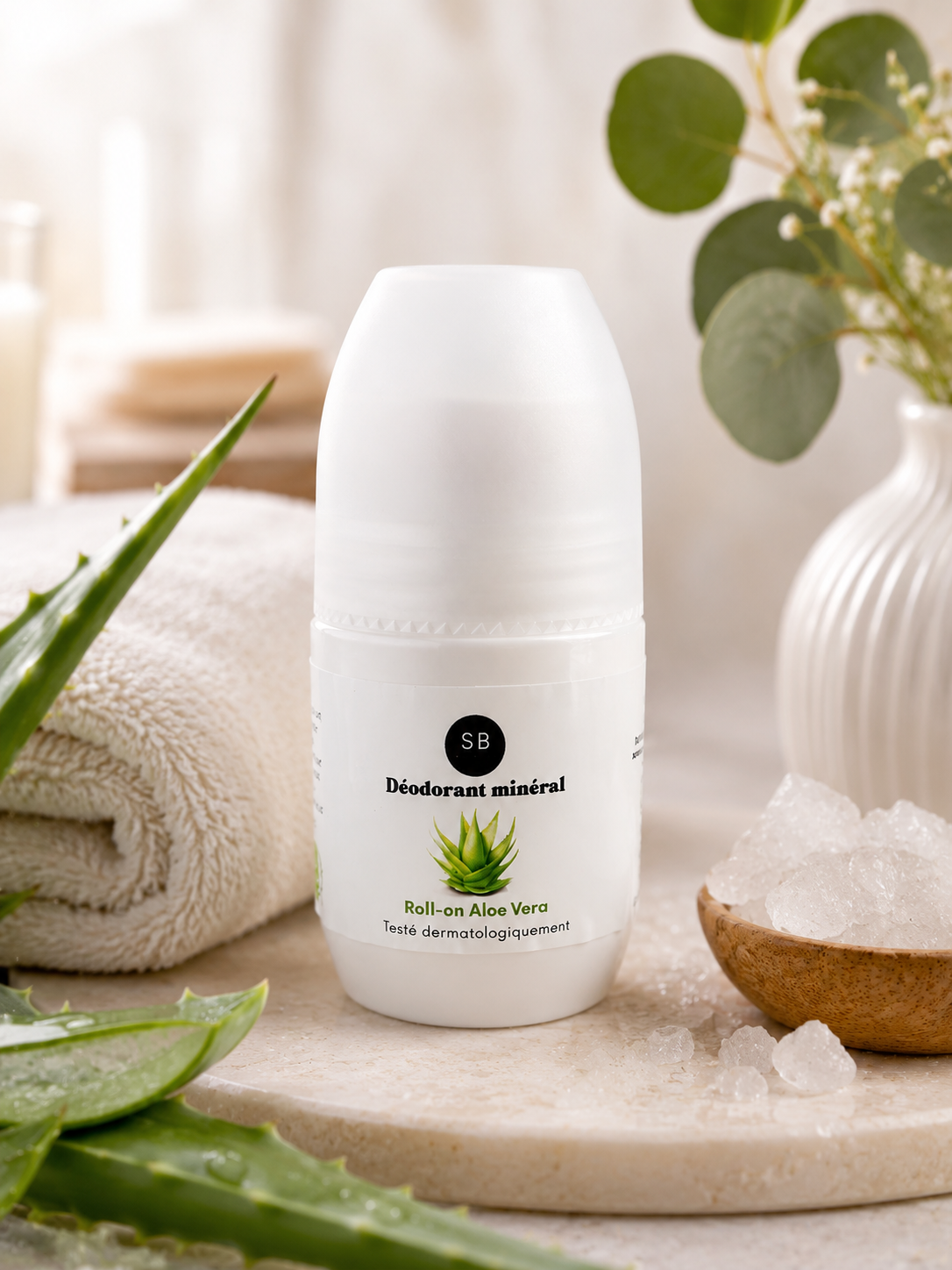 Déodorant bille pierre d'alun et aloe vera