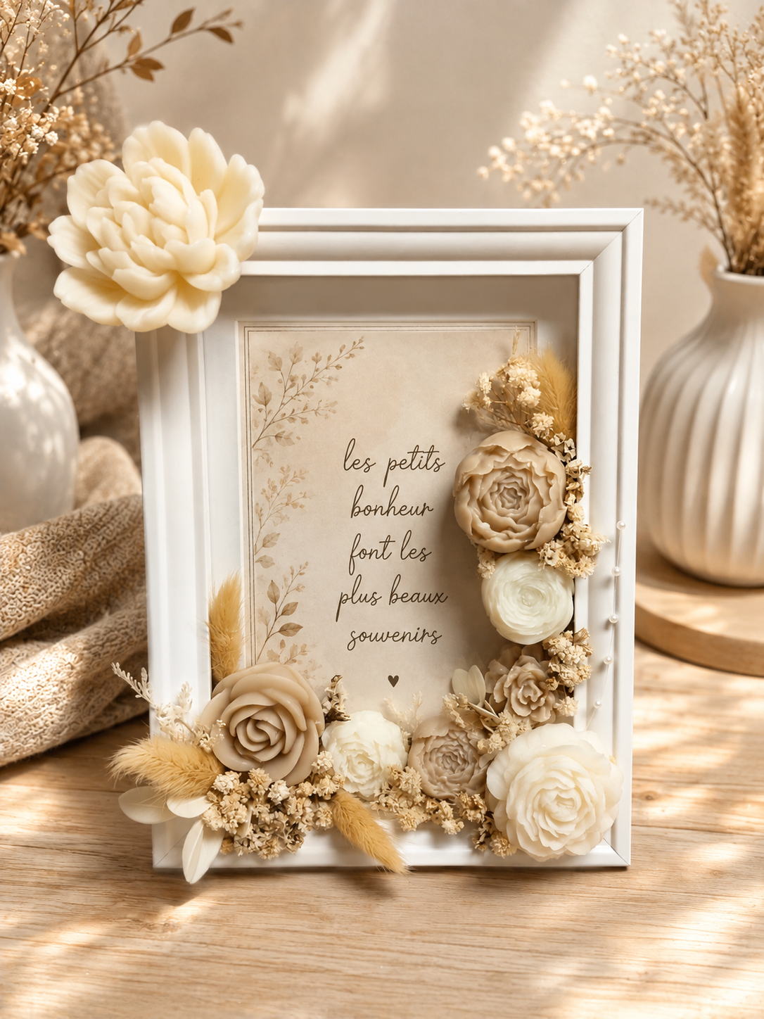 Cadre fleuri 15x20cm